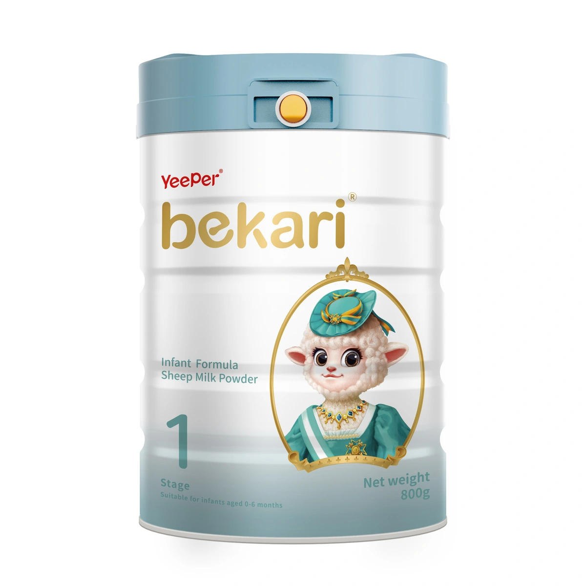 Original BEKARI Overseas Edition Stage 1 800 g can, 0–6 months