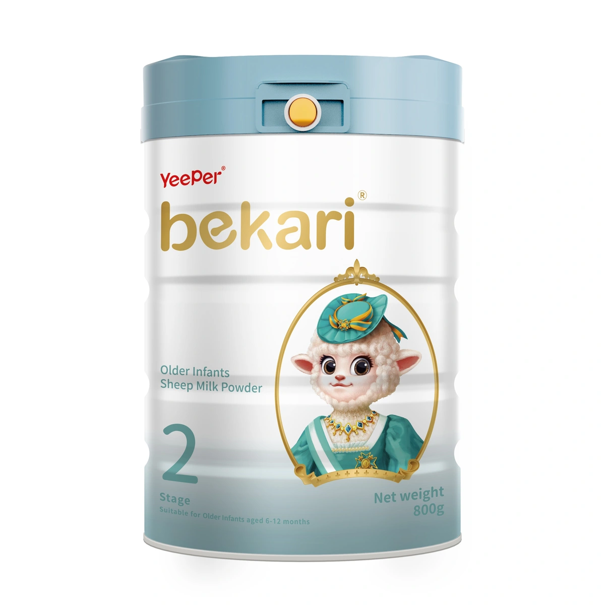 Original BEKARI Overseas Edition Stage 2 800 g can, 6–12 months